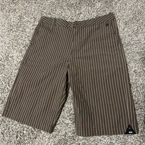 Vans Men's Brown Pinstripe Shorts